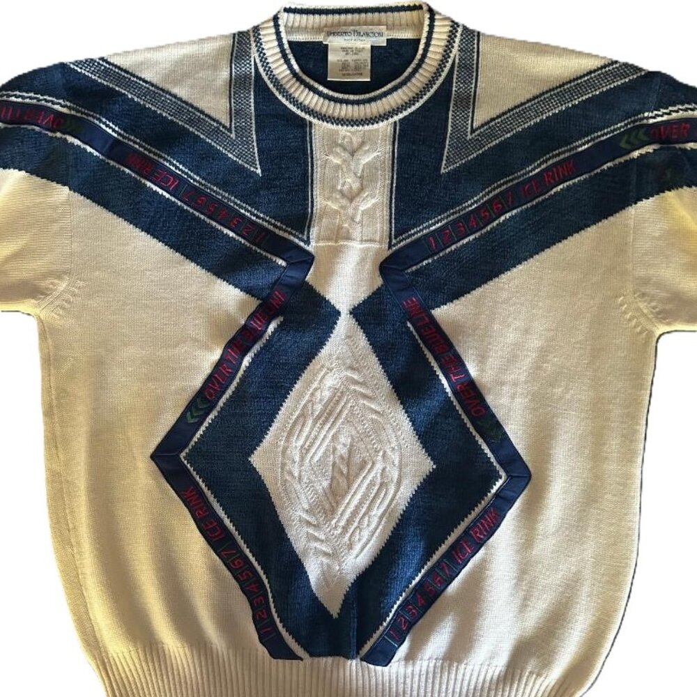 Umberto Bilancioni Men’s Made in Italy Wool Blend Sweater Size 56 NEW CONDITION